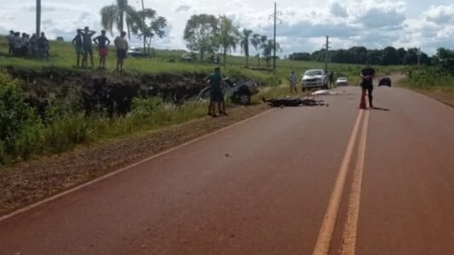 El Soberbio: motociclista pierde la vida tras un siniestro vial.