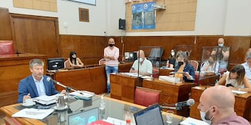 El secretario de Gobierno de General Pueyrredón participó de la reunión en el recinto del HCD.