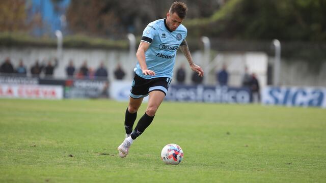 Gabriel Compagnucci se mete en la formación de Belgrano, por Bruno Zapelli (Prensa Belgrano)
