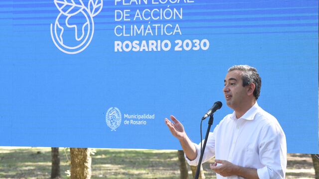 Javkin en la presentación de Plan de Acción Climática 2030