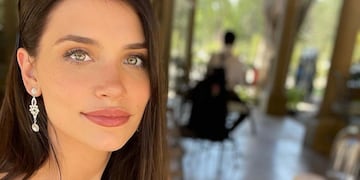 Eva de Dominici lució una particular remera mientras paseaba por Las Vegas.