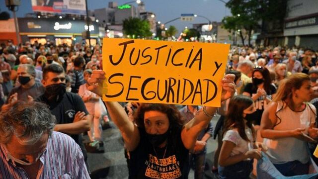 Fuerte reclamo de Justicia por el crimen de Joaquín Pérez en Rosario. (Juan José García)