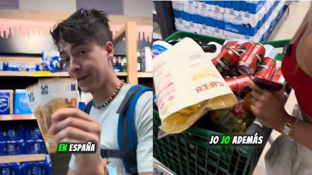 Un argentino mostró todo lo que se puede comprar con 100 euros.