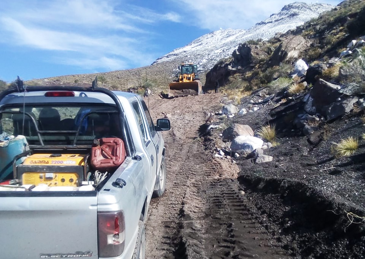 Reconstruyeron el camino de acceso al cerro Diamante