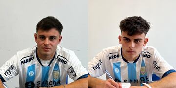Dos juveniles firmaron su primer contrato en Atlético de Rafaela