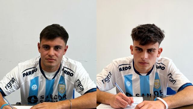 Dos juveniles firmaron su primer contrato en Atlético de Rafaela