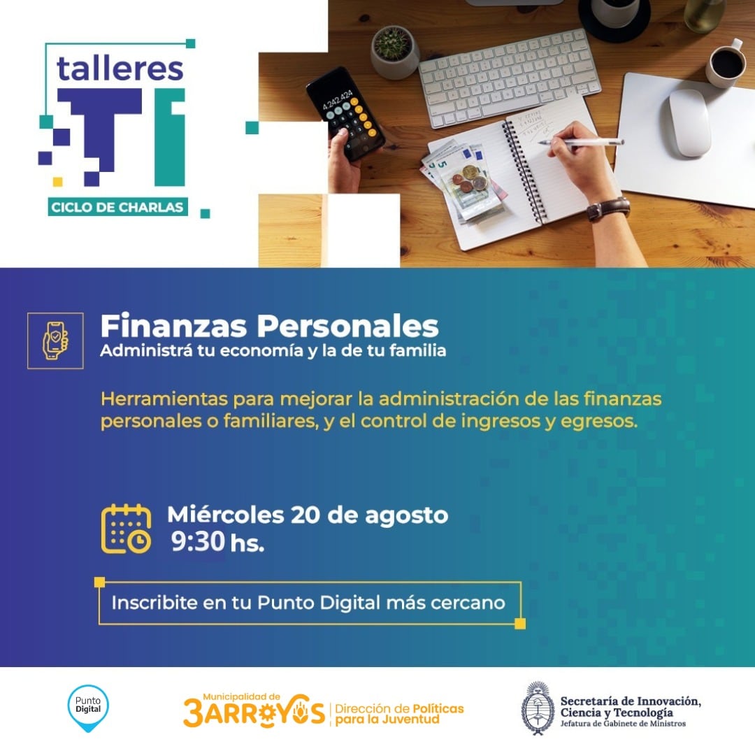 Taller de Finanzas Personales en el Punto Digital de Tres Arroyos