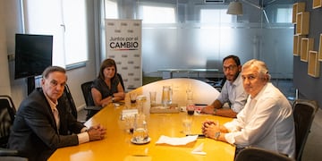 Presidentes de los partidos que integran Juntos por el Cambio. Foto: Corresponsalía.