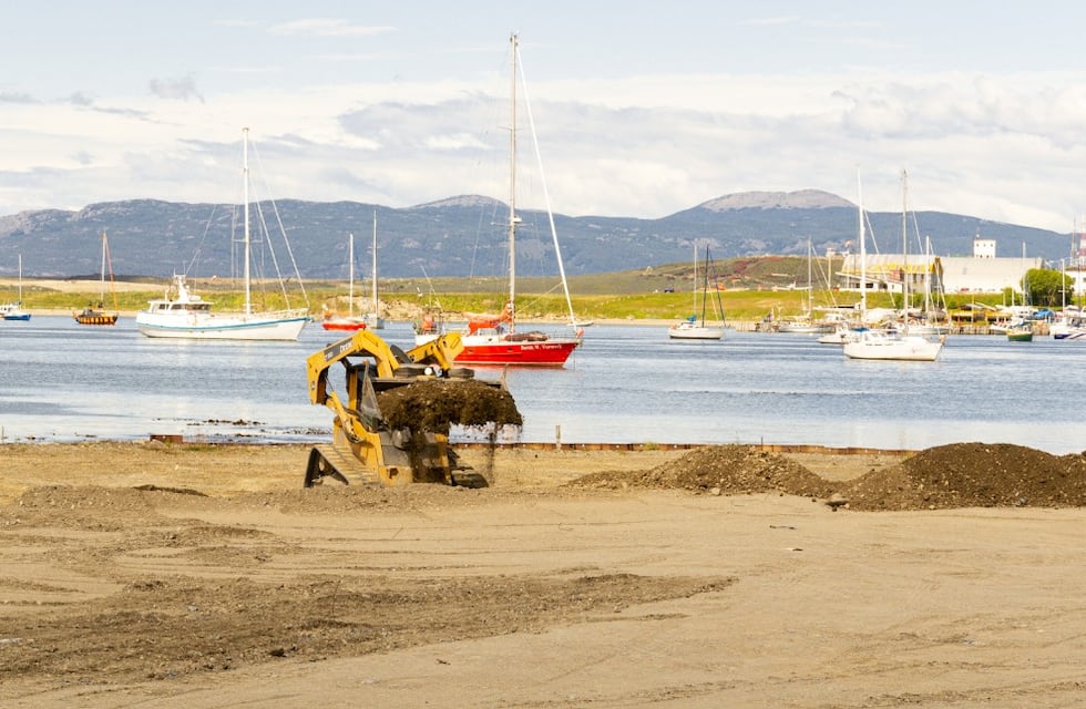 Ushuaia: comenzaron los trabajos para instalar el centro modular sanitario
