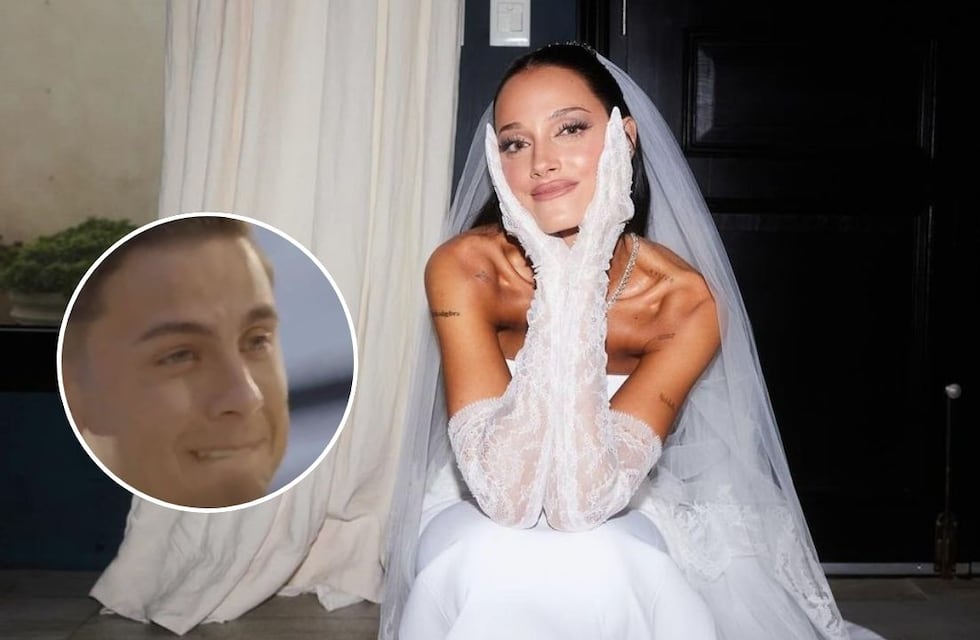 El llanto de Paulo Dybala al ver a Oriana Sabatini con el vestido de novia: el video exclusivo del casamiento