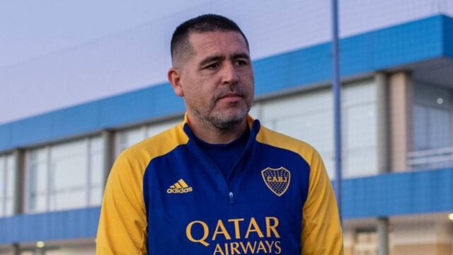 Riquelme, en aquella primera aparición pública como vice de Boca (Boca Predio)