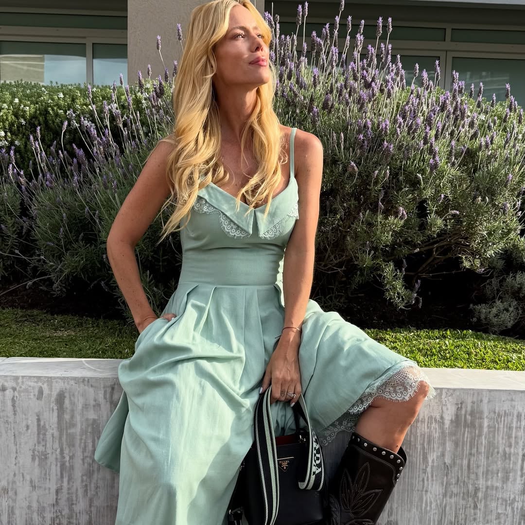 Nicole Neumann modeló con el accesorio tendencia de la primavera y se consagró como reina fashionista