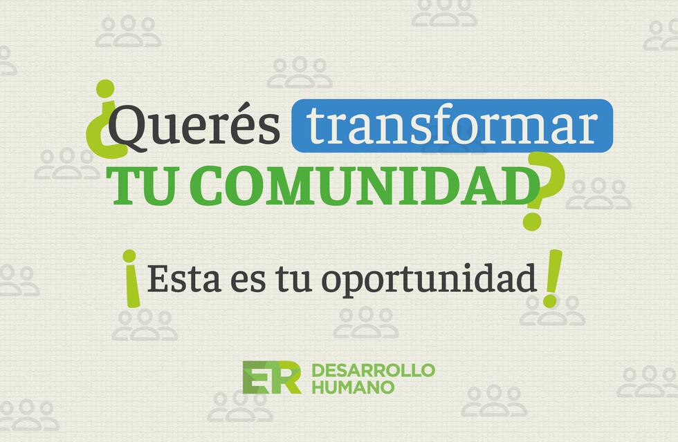 Entre Ríos abrió la convocatoria para financiar proyectos comunitarios