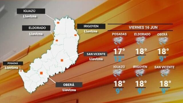 Continúa el clima inestable para este viernes en Misiones.