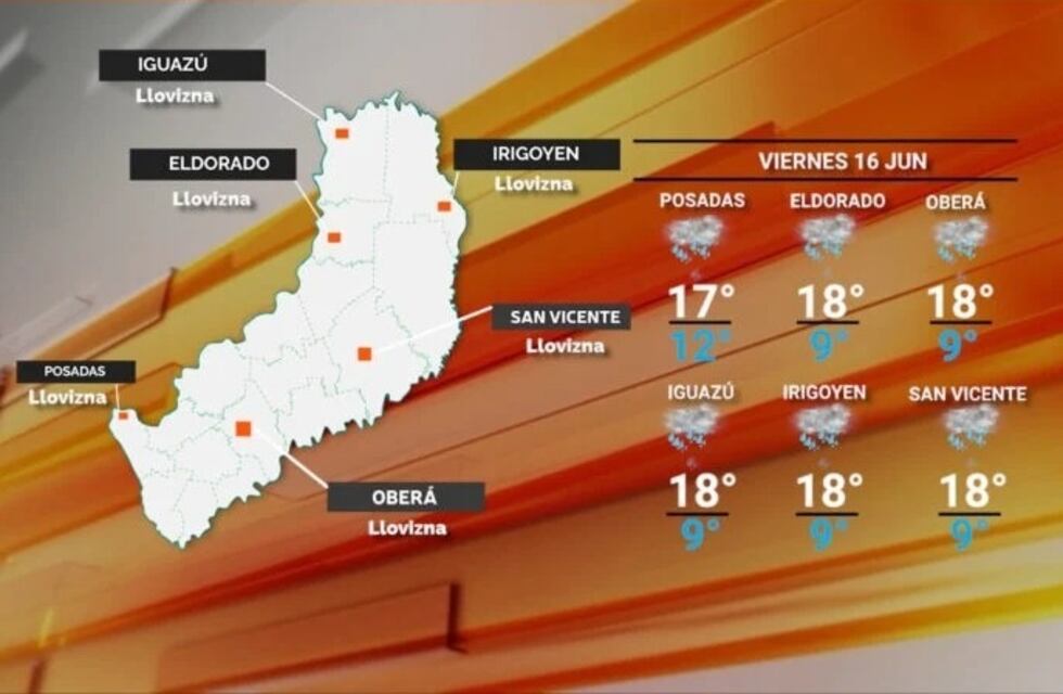 Continúa el clima inestable para este viernes en Misiones