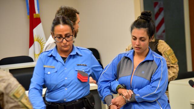 Brenda Agüero en el juicio por las muertes de bebés en el Hospital Neonatal en los Tribunales II de Córdoba. (Pedro Castillo / La Voz)