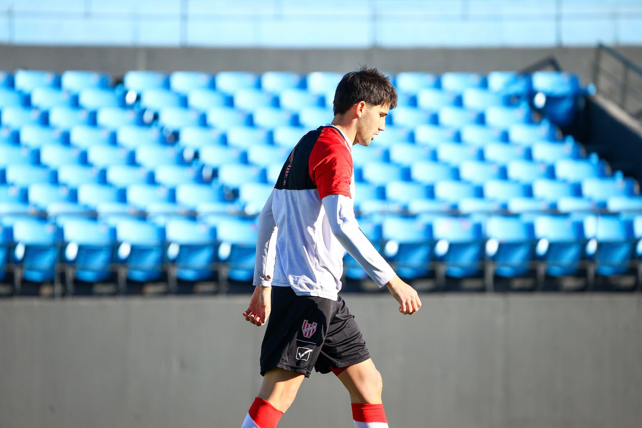 Nicolás Cordero, delantero de Instituto, en el amistoso ante Belgrano. (IACC).