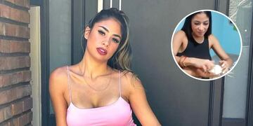Daniela Celis cocinó empanadas y se hizo viral