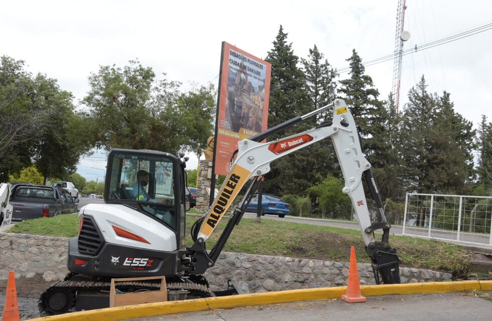 Iniciaron las obras de desagües pluviales en el centro de San Luis