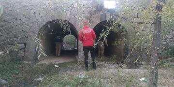 Intensa búsqueda desplegaron policías y bomberos por el hombre desaparecido en Traslasierra. (Policía)