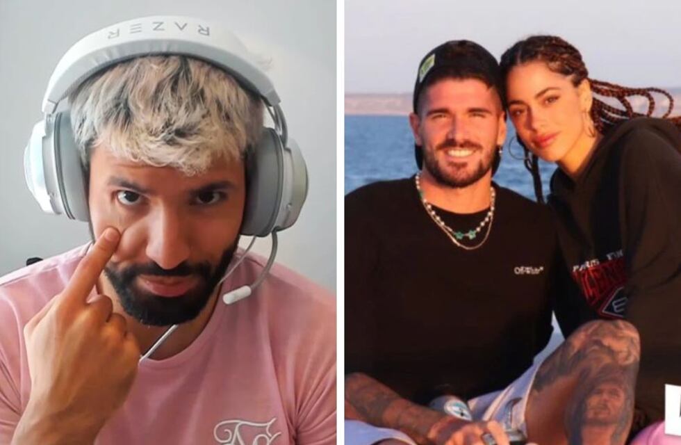 El mensaje del Kun Agüero a Rodrigo de Paul en el “Watch Party” que tiene que ver con Tini Stoessel