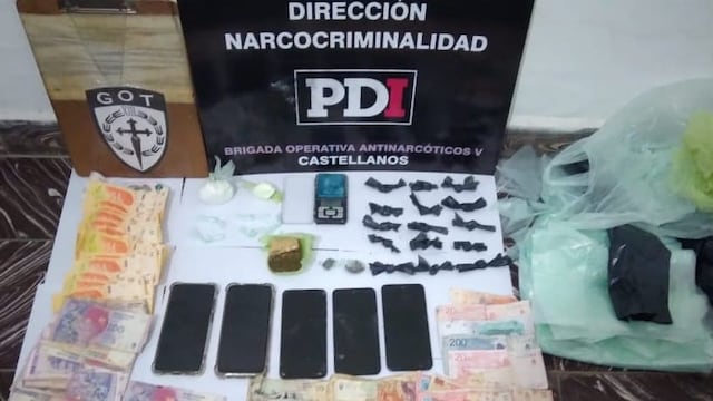 Frontera: material de narcomenudeo secuestrado