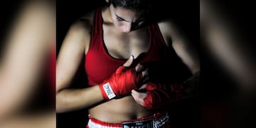 María Vega, competidora de boxeo y representante de Corrientes en el Nacional Femenino de Boxeo.