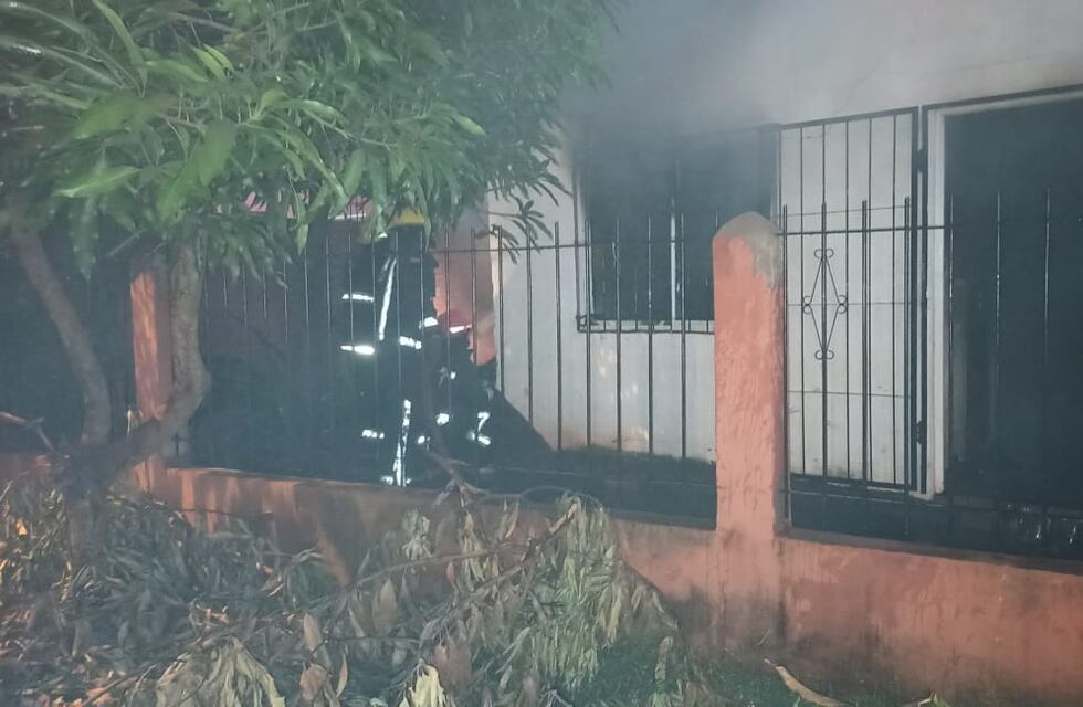 Puerto Iguazú: se incendió una vivienda
