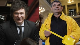 Javier Milei y Alfredo Olmedo