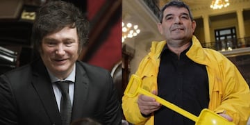 Javier Milei y Alfredo Olmedo