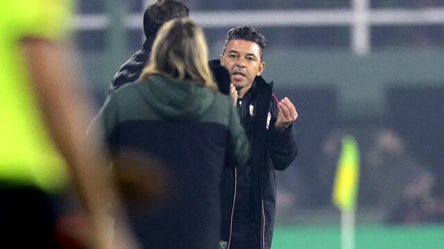 El picante cruce entre Marcelo Gallardo y Sebastián Beccacece.