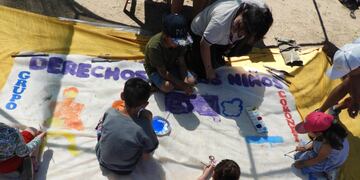 Hubo festejos por los Derechos de lo Niños en el Club Argentino de la Nueva Bahía Blanca.