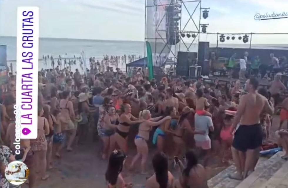 “El trencito del Covid”: sin protocolos se viralizó un video de una fiesta en Las Grutas