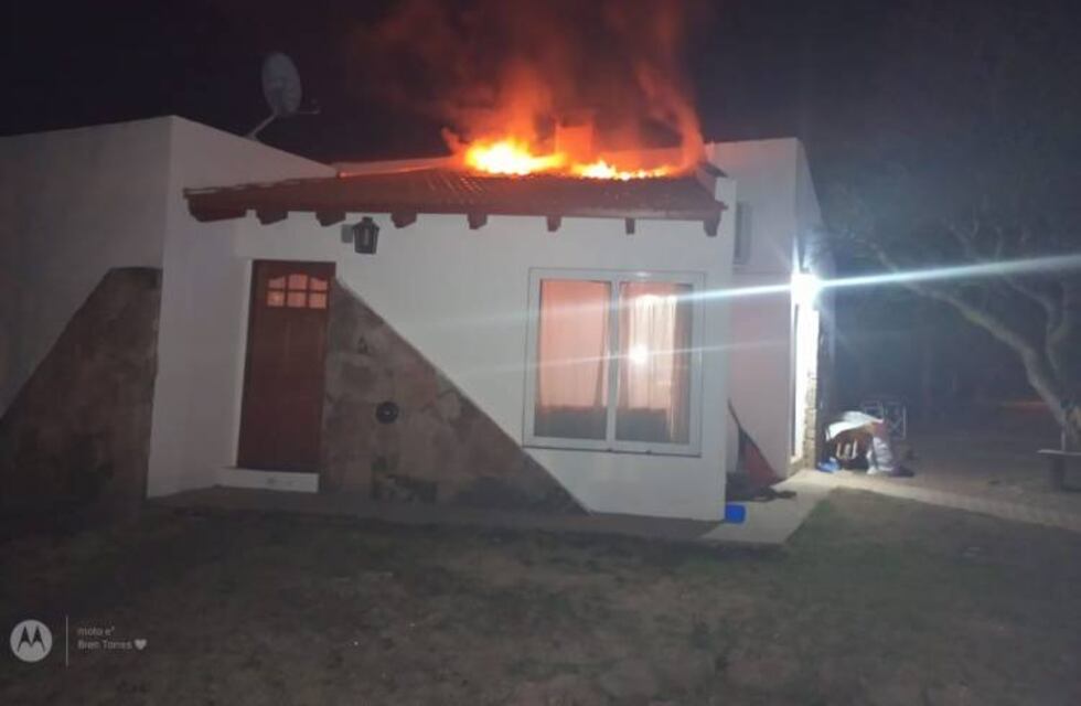 Se incendió una cabaña