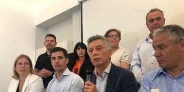 Gisela Scaglia, Leonardo Viotti, Mauricio Macri y José Nuñez
