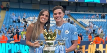 Interna entre la novia de Julián Álvarez y la familia del futbolista.