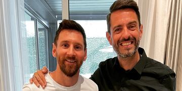 Pablo Giralt y su emoción al entrevistar a Lionel Messi.