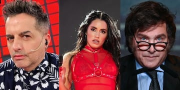 El conductor apuntó contra el presidente tras criticar a la cantante.