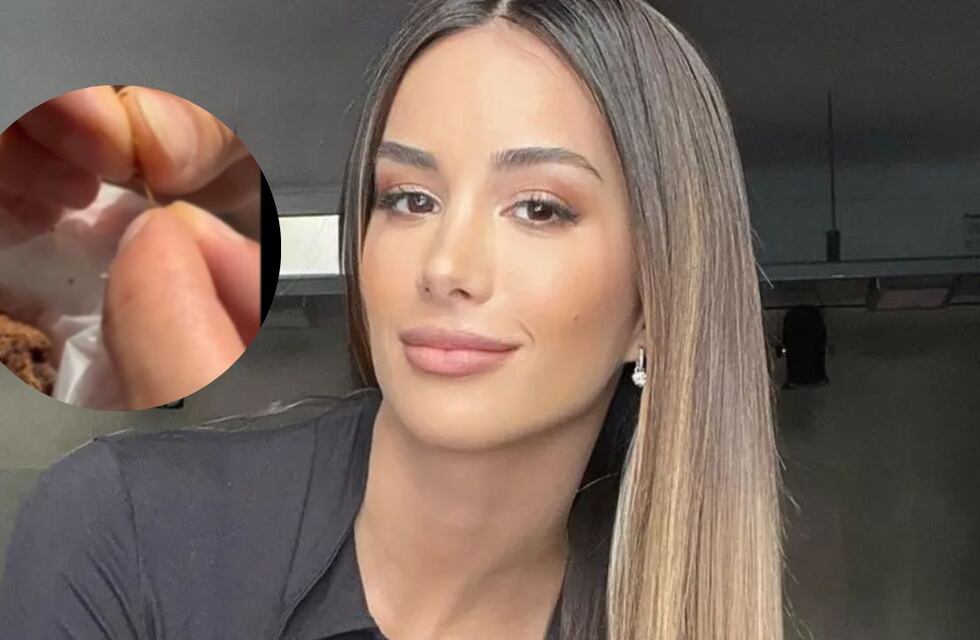 Estefi Berardi estaba comiendo un brownie cuando algo extraño apareció