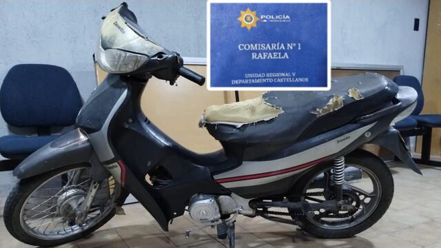 La moto robada y recuperada