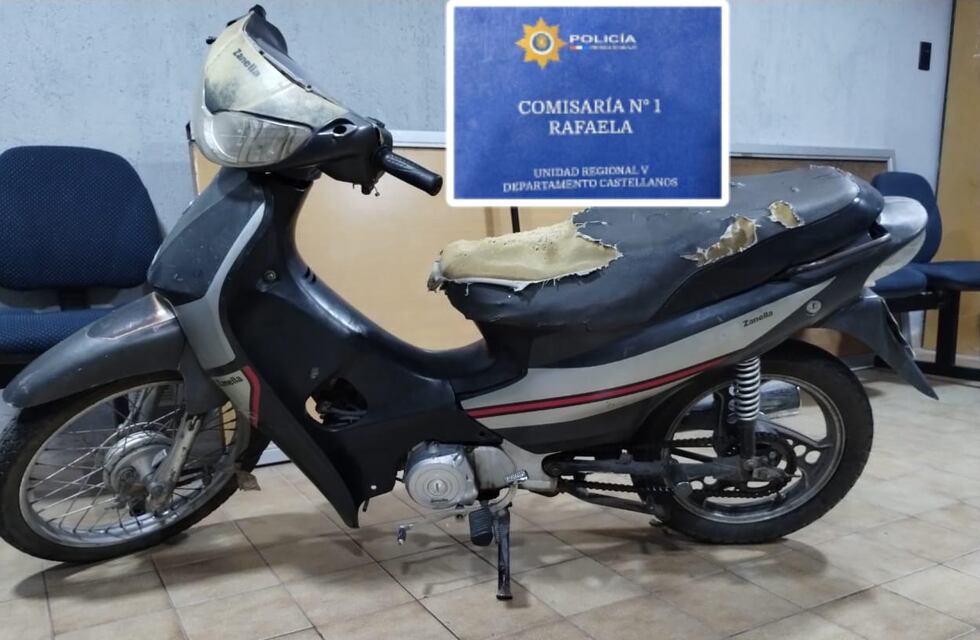 Recuperaron una moto que había sido robada