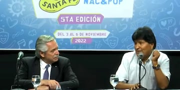 Alberto Fernández y Evo Morales