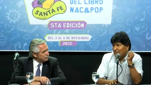 Alberto Fernández y Evo Morales