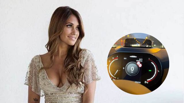 Antonela Roccuzzo recorre París en un costoso auto eléctrico.