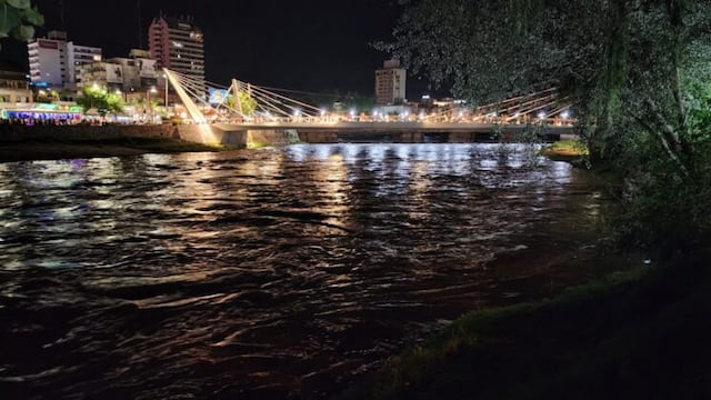 Creciente en el lago San Roque