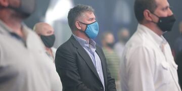 El "Luifa" estuvo presente durante el sorteo. (Foto: AFA)