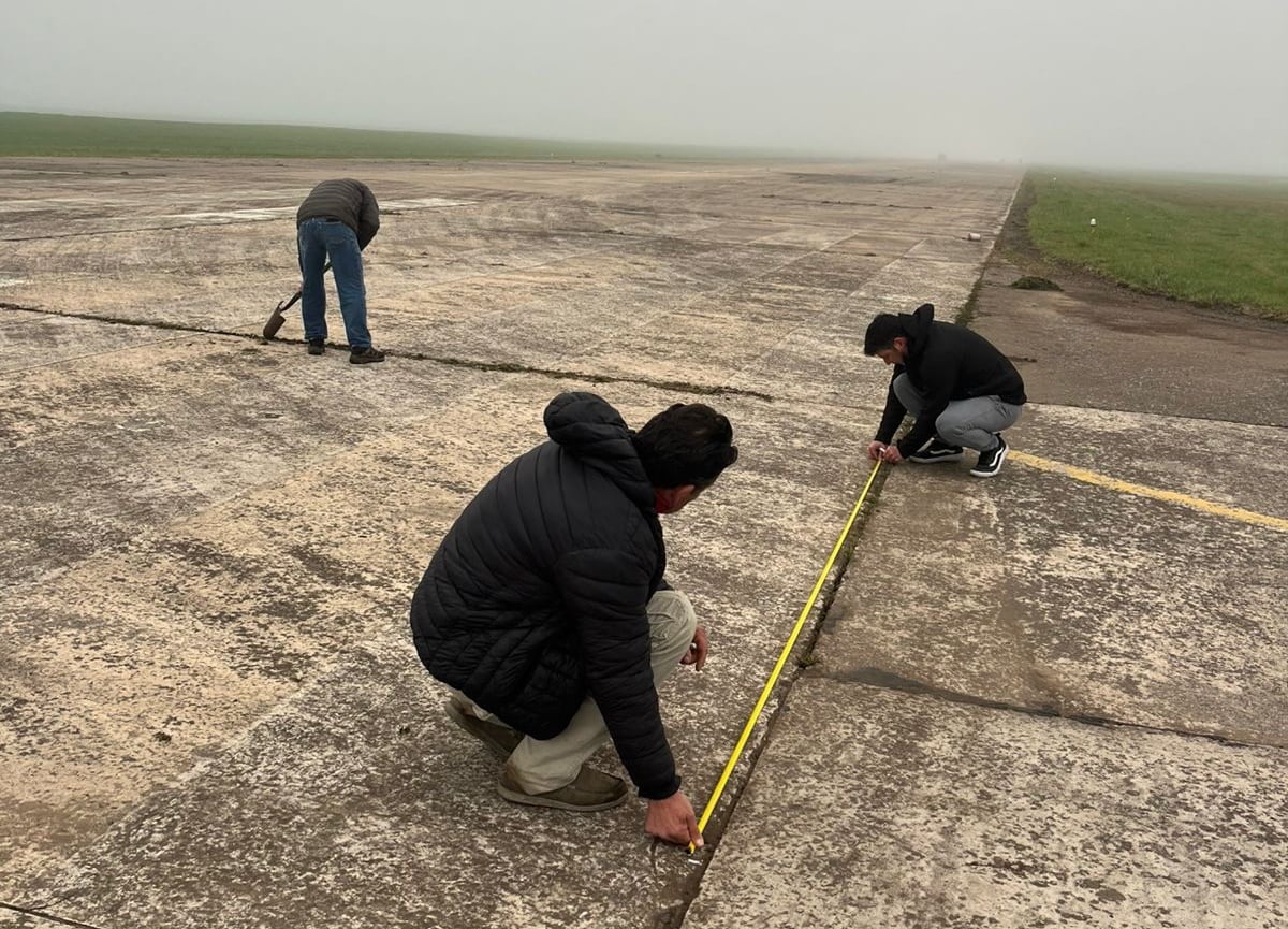 Trabajos de reacondicionamiento en el Aeródromo Municipal de Tres Arroyos