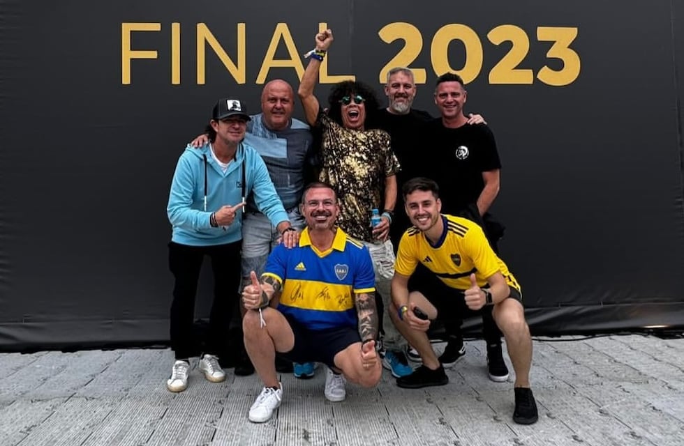 Video: la Mona Jiménez y el aliento para Boca, en la final con Fluminense en Brasil