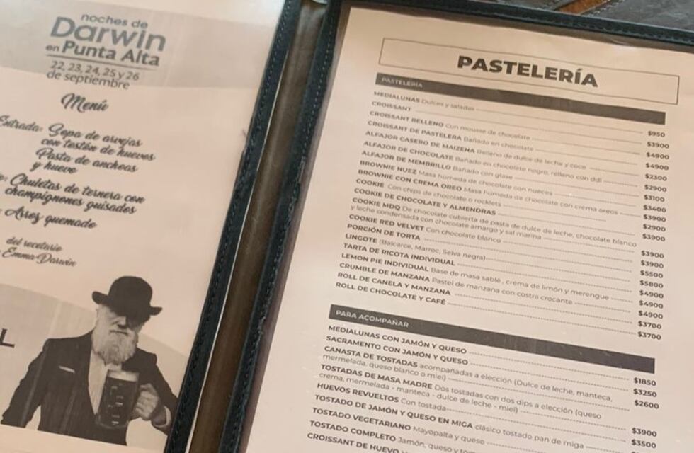 Propuestas gastronómicas por el Mes de Darwin en Punta Alta