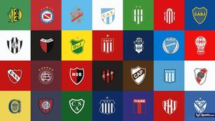 Escudos del fútbol argentino.